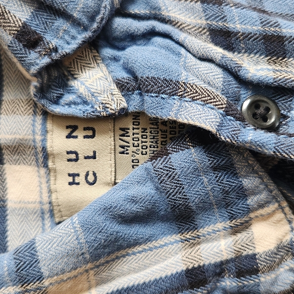 Hunt club Flannel Size medium blue color - Picture 3 of 3